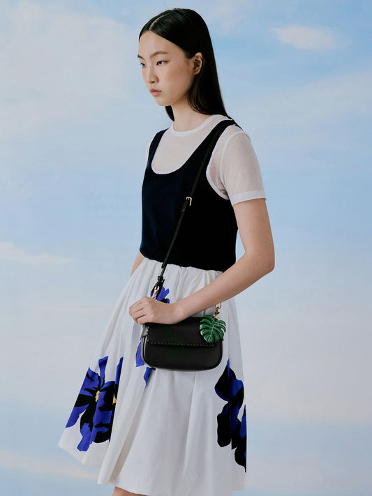 CHARLES & KEITH Blume Braided Shoulder Bag - Black