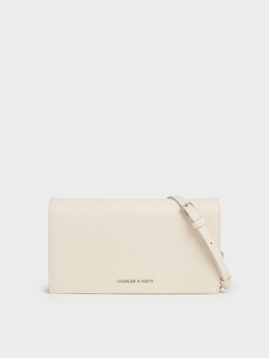 CHARLES & KEITH Beryl Long Wallet - Cream